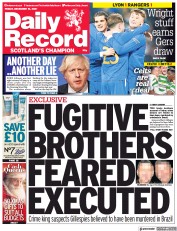 Daily Record () Newspaper Front Page for 10 December 2021