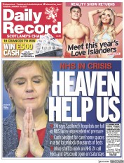 Daily Record () Newspaper Front Page for 10 January 2023