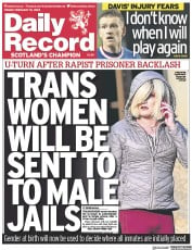Daily Record () Newspaper Front Page for 10 February 2023