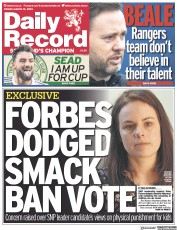 Daily Record () Newspaper Front Page for 10 March 2023