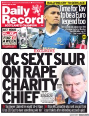 Daily Record () Newspaper Front Page for 10 May 2022