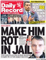 Daily Record () Newspaper Front Page for 10 June 2022
