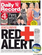 Daily Record () Newspaper Front Page for 10 September 2021