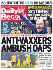 Daily Record () Newspaper Front Page for 11 October 2021