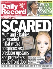 Daily Record () Newspaper Front Page for 11 October 2022