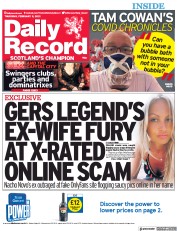 Daily Record () Newspaper Front Page for 11 February 2021