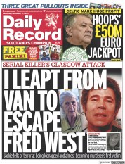 Daily Record () Newspaper Front Page for 11 February 2023