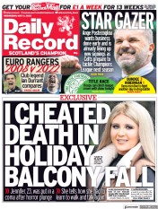 Daily Record () Newspaper Front Page for 11 May 2022