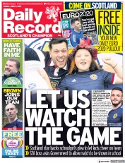 Daily Record () Newspaper Front Page for 11 June 2021