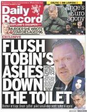 Daily Record () Newspaper Front Page for 12 October 2022