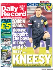 Daily Record () Newspaper Front Page for 12 June 2021