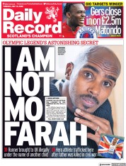Daily Record () Newspaper Front Page for 12 July 2022