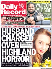 Daily Record () Newspaper Front Page for 12 August 2022