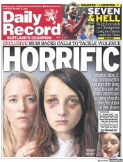 Daily Record () Newspaper Front Page for 13 October 2022