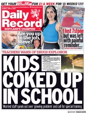 Daily Record () Newspaper Front Page for 13 June 2022