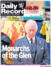 Daily Record () Newspaper Front Page for 13 September 2022