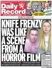 Daily Record () Newspaper Front Page for 14 February 2023