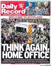 Daily Record () Newspaper Front Page for 14 May 2021