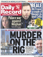 Daily Record () Newspaper Front Page for 15 December 2022