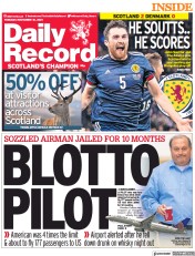 Daily Record () Newspaper Front Page for 16 November 2021