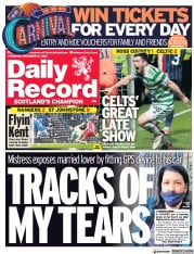 Daily Record () Newspaper Front Page for 16 December 2021