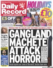 Daily Record () Newspaper Front Page for 16 January 2023