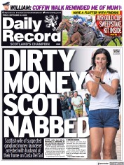 Daily Record () Newspaper Front Page for 16 September 2022