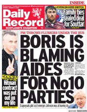 Daily Record () Newspaper Front Page for 17 January 2022