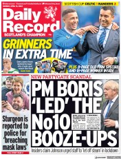 Daily Record () Newspaper Front Page for 18 April 2022