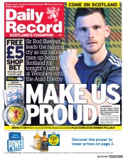 Daily Record () Newspaper Front Page for 18 June 2021
