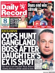 Daily Record () Newspaper Front Page for 19 January 2022