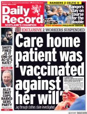 Daily Record () Newspaper Front Page for 19 April 2021