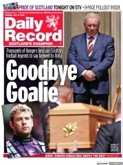Daily Record () Newspaper Front Page for 19 July 2022