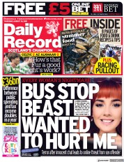 Daily Record () Newspaper Front Page for 19 August 2021