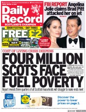 Daily Record () Newspaper Front Page for 19 August 2022