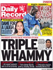 Daily Record () Newspaper Front Page for 1 October 2021