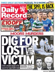 Daily Record () Newspaper Front Page for 1 October 2022