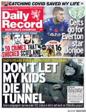 Daily Record () Newspaper Front Page for 1 February 2021