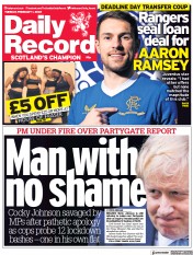 Daily Record () Newspaper Front Page for 1 February 2022