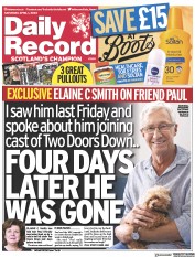 Daily Record () Newspaper Front Page for 1 April 2023