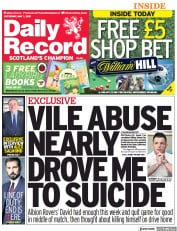 Daily Record () Newspaper Front Page for 1 May 2021