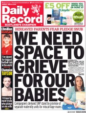 Daily Record () Newspaper Front Page for 20 June 2022