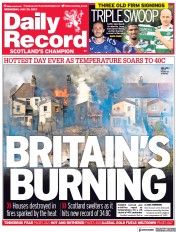Daily Record () Newspaper Front Page for 20 July 2022