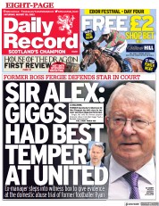 Daily Record () Newspaper Front Page for 20 August 2022