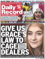 Daily Record () Newspaper Front Page for 21 November 2022