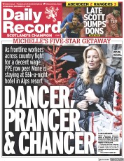 Daily Record () Newspaper Front Page for 21 December 2022