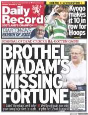 Daily Record () Newspaper Front Page for 22 December 2022