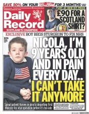 Daily Record () Newspaper Front Page for 22 March 2023