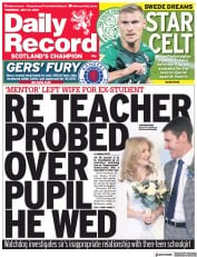Daily Record () Newspaper Front Page for 22 July 2021