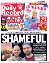 Daily Record () Newspaper Front Page for 23 January 2021